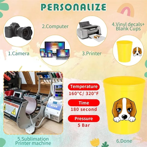 16Oz Customization Stadium Cup