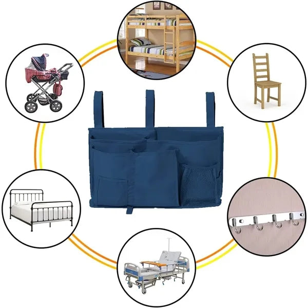 Bedside Storage Organizer Hanging Pockets