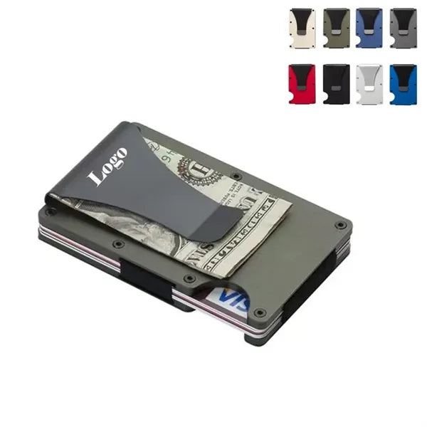 Slim Metal Wallet with Money Clip