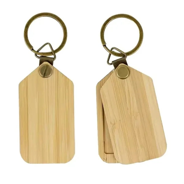 Wooden Photo Frame Keychain