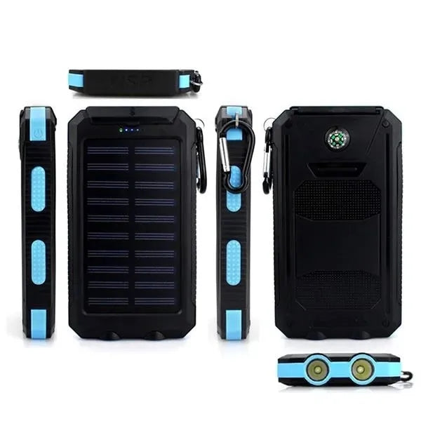 Waterproof Power Bank 10000mah Solar Charger with Compass