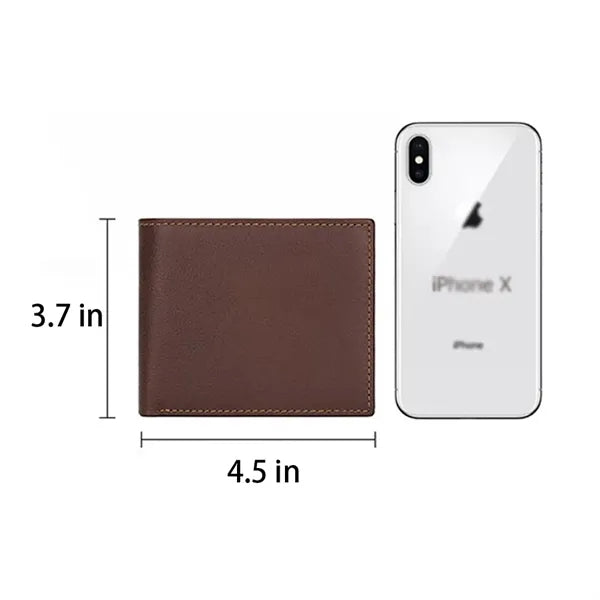 Genuine Leather Card Holder Purse Wallet with Coin Pocket