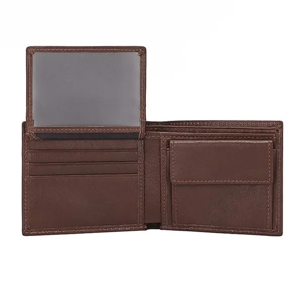 Genuine Leather Card Holder Purse Wallet with Coin Pocket