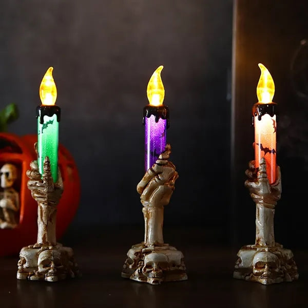 Halloween Skeleton Hand Led Lamp Candle