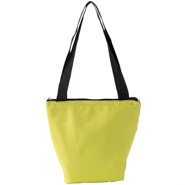 Insulated Lunch Cooler Zipper Carry Bag With Front Pocket