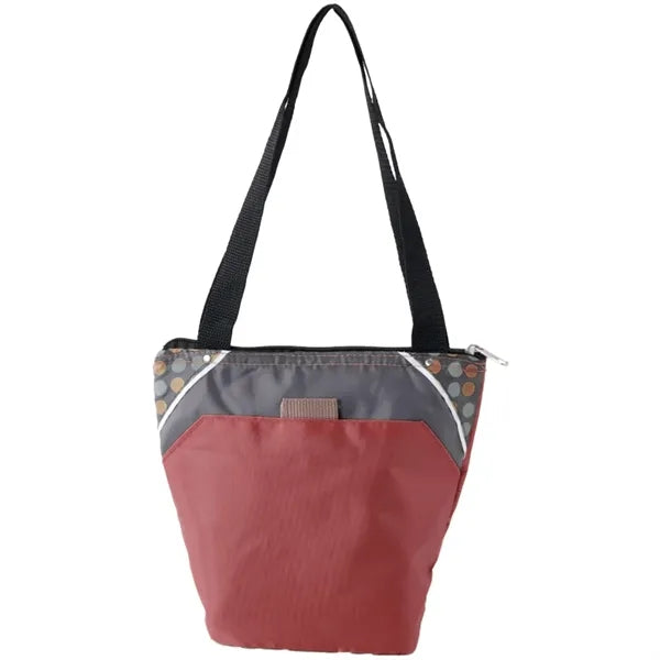 Insulated Lunch Cooler Zipper Carry Bag With Front Pocket