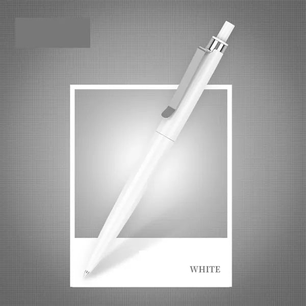 Retractable Plastic Advertising Ball Pen with Metal Clip