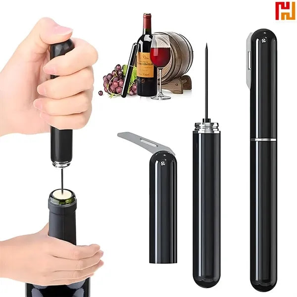 2 in 1 Air Pressure Simple Wine Opener with Foil Cutter