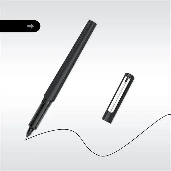 Plastic Cap Action Roller Ball Pen