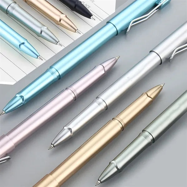 Roller Ballpen Ballpoint Pen W/ Clip Office Stationery Gift