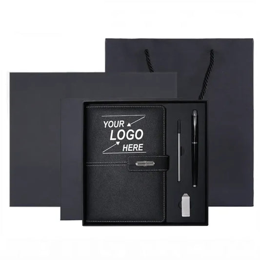 Gift Set Includes Notebook Metal Pen 16G USB Flash Drive Ref