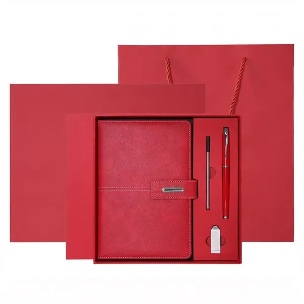Gift Set Includes Notebook Metal Pen 16G USB Flash Drive Ref