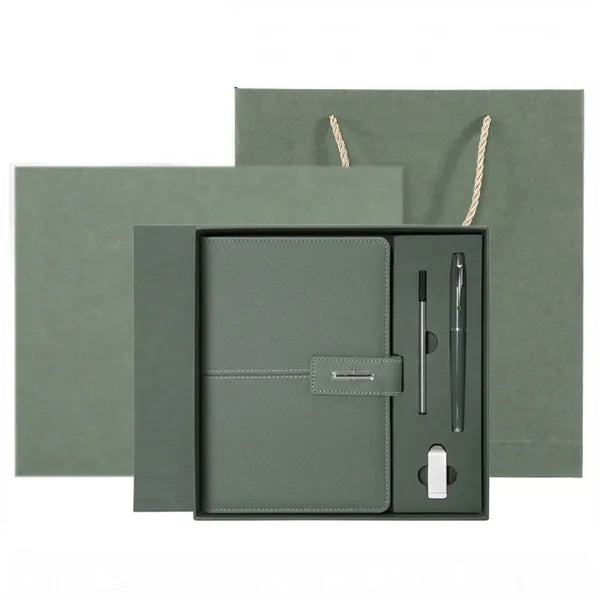 Gift Set Includes Notebook Metal Pen 16G USB Flash Drive Ref