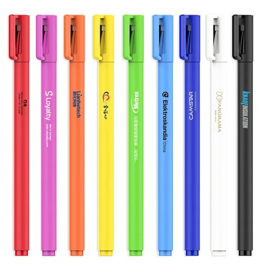 Hollowed Cap Plastic Ballpoint Pen