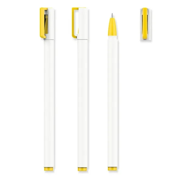 Hollowed Cap Plastic Ballpoint Pen