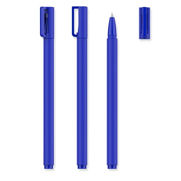 Hollowed Cap Plastic Ballpoint Pen