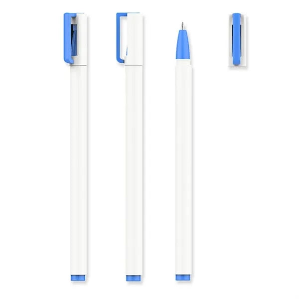 Hollowed Cap Plastic Ballpoint Pen