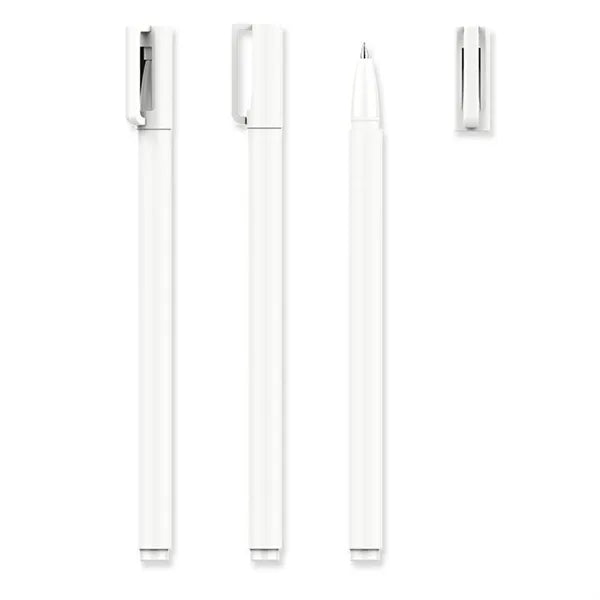 Hollowed Cap Plastic Ballpoint Pen