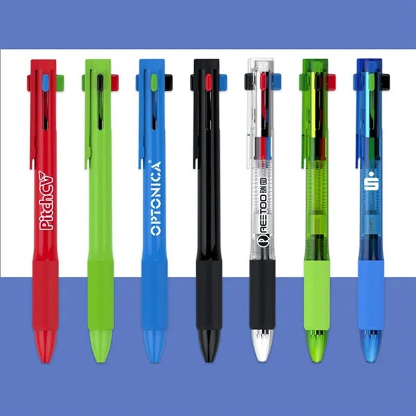 Plastic 4 in 1 Multi Color Ballpoint Pen