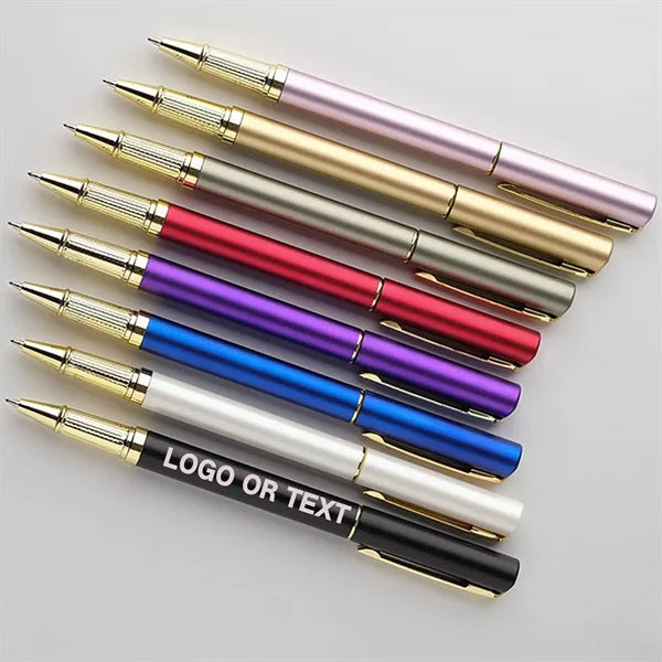 Ballpoint Colored Pen Clip Office Stationery Roller Ballpen