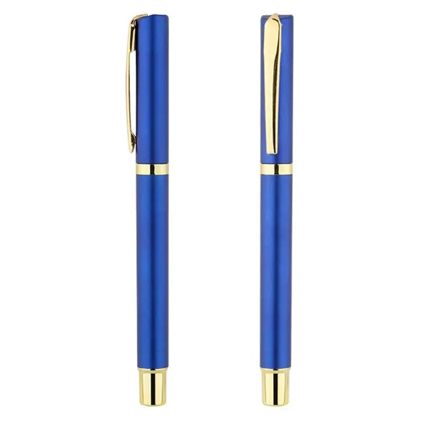 Ballpoint Colored Pen Clip Office Stationery Roller Ballpen