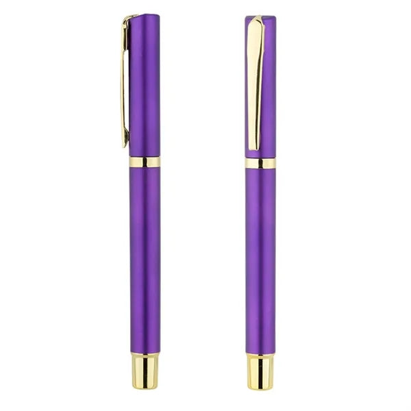 Ballpoint Colored Pen Clip Office Stationery Roller Ballpen