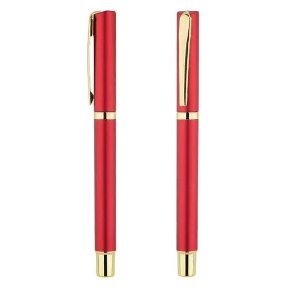 Ballpoint Colored Pen Clip Office Stationery Roller Ballpen