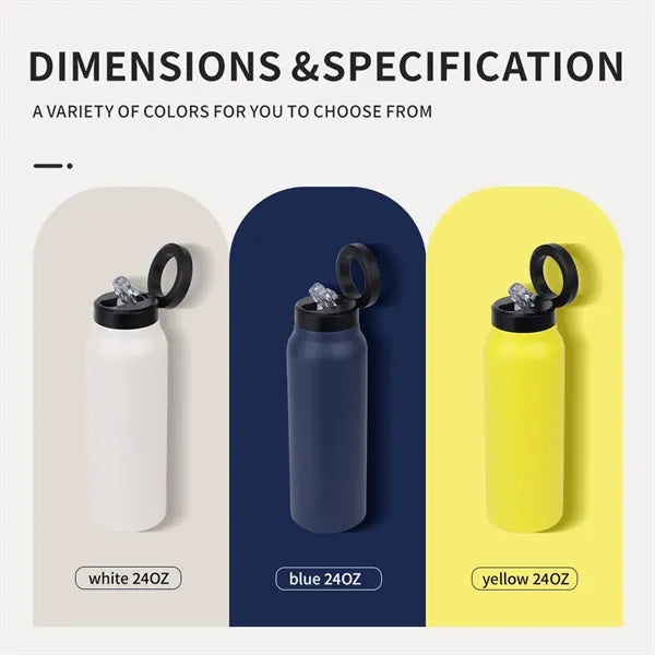 24oz MagSafe Compatible Water Bottle With Magnetic Phone Hol