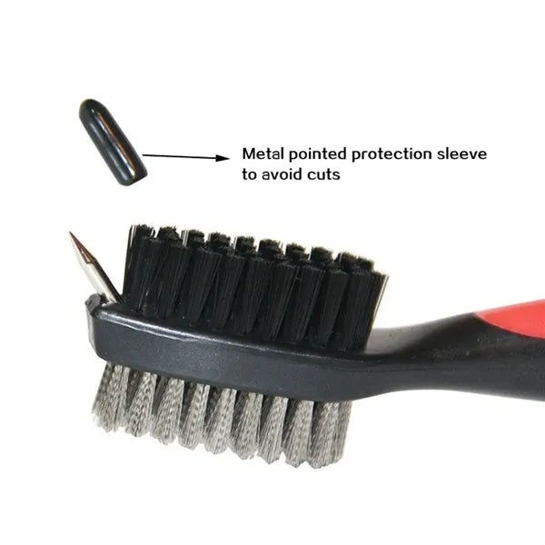 Retractable Double Side Golf Club Cleaning Brush