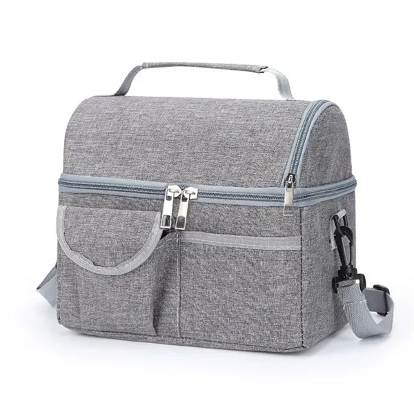 Insulated Dual Compartment Lunch Bag
