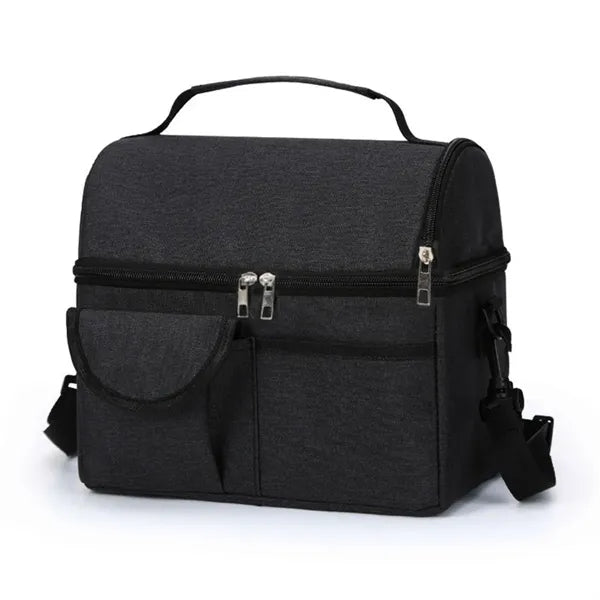 Insulated Dual Compartment Lunch Bag