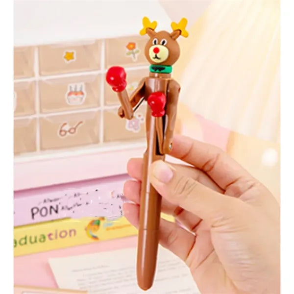 Boxing Pen with Punching Arm and Crisp Button Sound