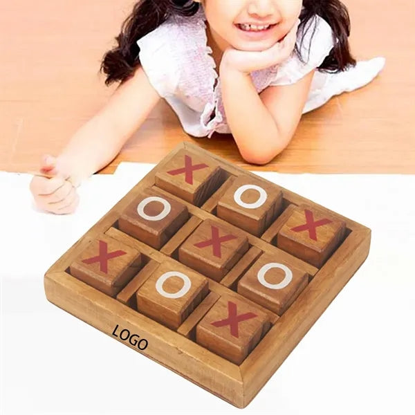 Wooden Tic Tac Toe Game