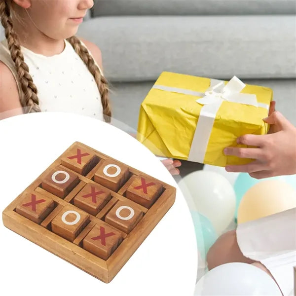 Wooden Tic Tac Toe Game