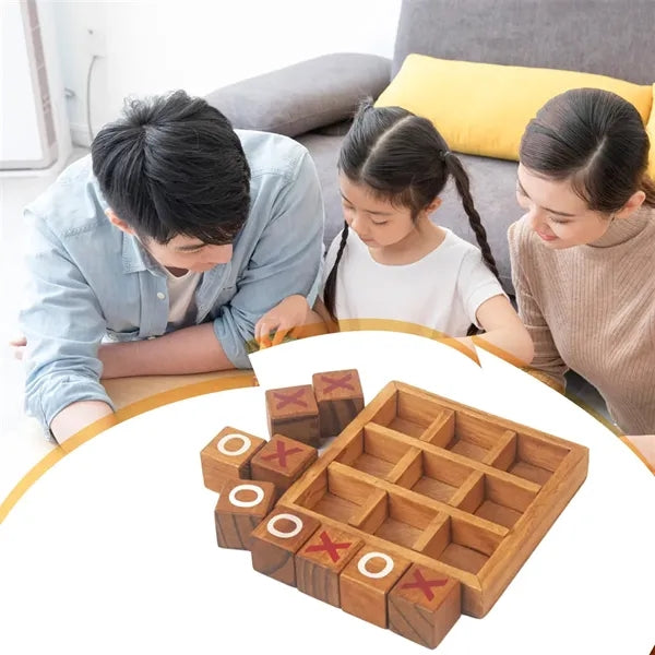 Wooden Tic Tac Toe Game