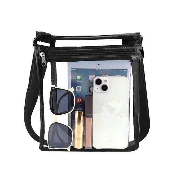 PVC Waterproof Crossbody Clear Bag