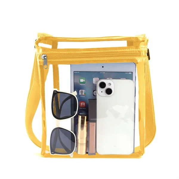 PVC Waterproof Crossbody Clear Bag