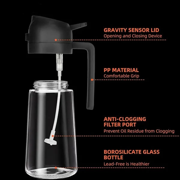 Household Spray Pour Glass Oil Sprayer