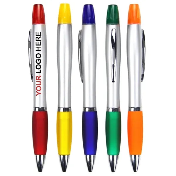 Curvy Pen with Highlighter