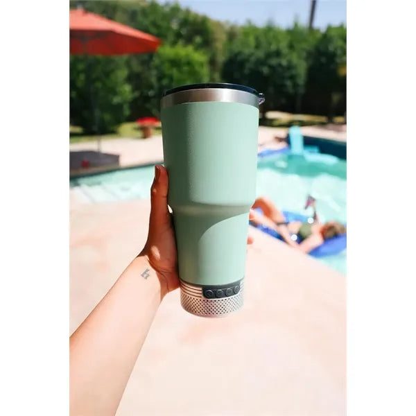 40 OZ Stainless Steel tumbler with Bluetooth Speaker Series