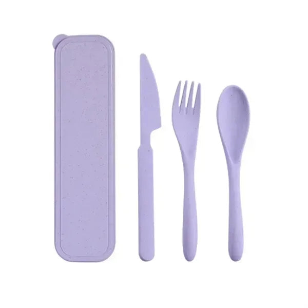 Portable Wheat Straw Cutlery Set