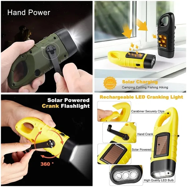 Mini Solar Hand Flashlight