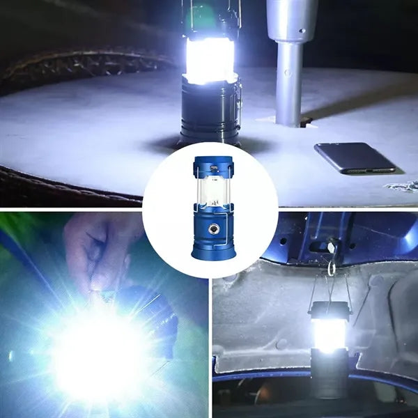 Usb Solar Portable Led Flashlight Rechargeable