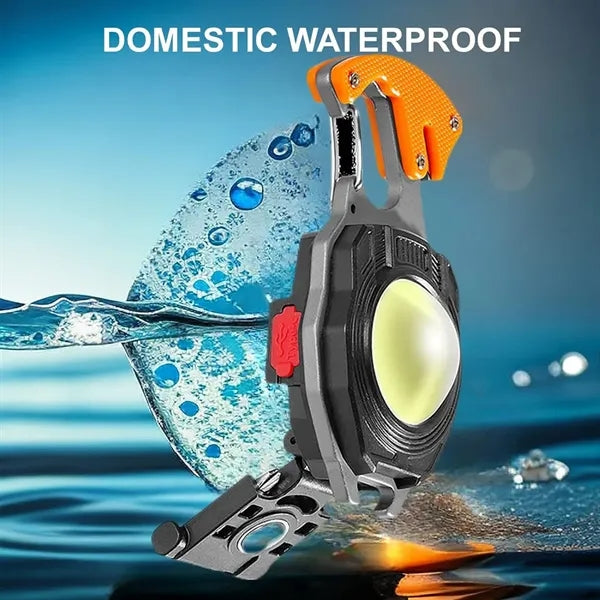 Keychain Portable Multifunction Cob Flashlight