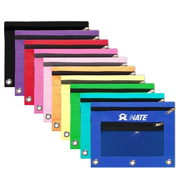 Double Zip Pen Case