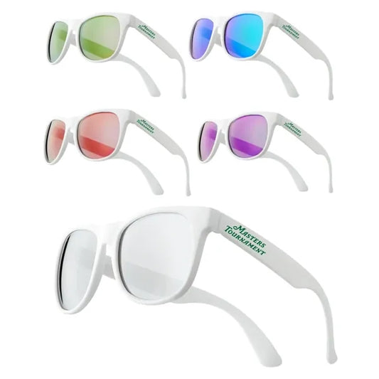 Union Printed, White mirrored Sunglasses
