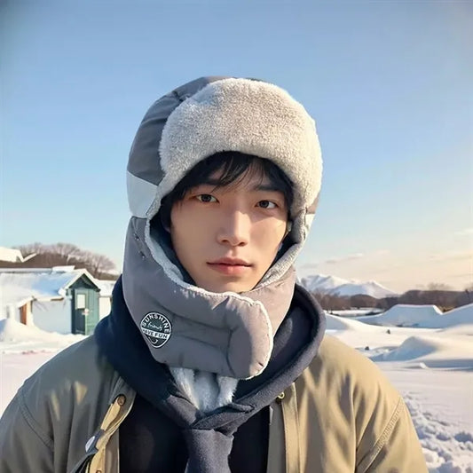 Winter Trapper Hat with Mask