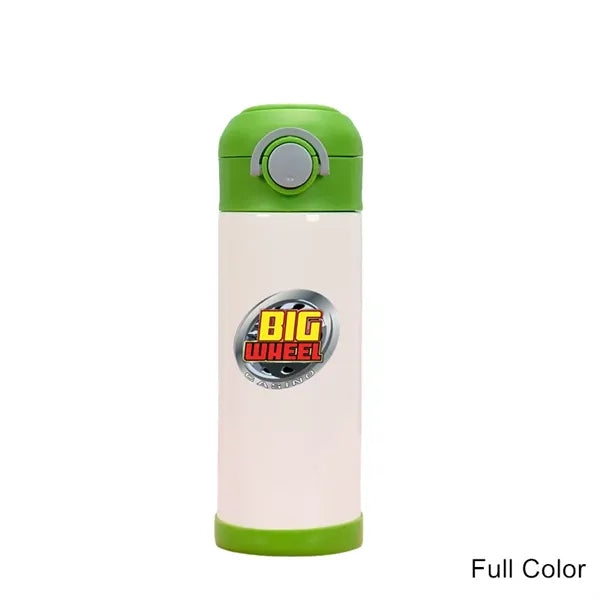 12 oz Stainless Steel Vacuum Insulated Kids Straw Bottle