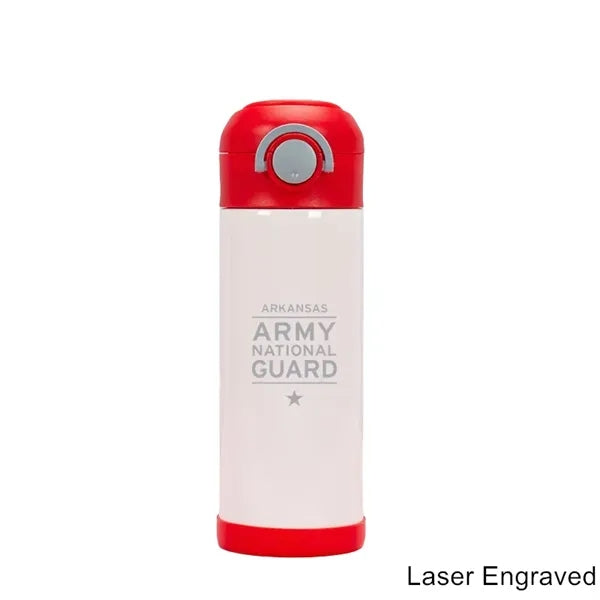 12 oz Stainless Steel Vacuum Insulated Kids Straw Bottle