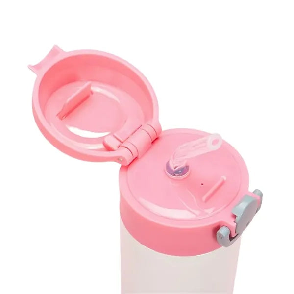 12 oz Stainless Steel Vacuum Insulated Kids Straw Bottle